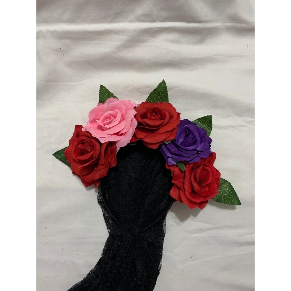 Flower headband costume day of dead crown